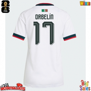 Mexico Orbelin Pineda #17 Replica Away Stadium Shirt for Women World Cup 2026 Short Sleeve